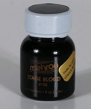 MEHRON umělá divadelní KREV pro obličej a tělo 30ml - tekutá, tmavá - DARK VENOUS
