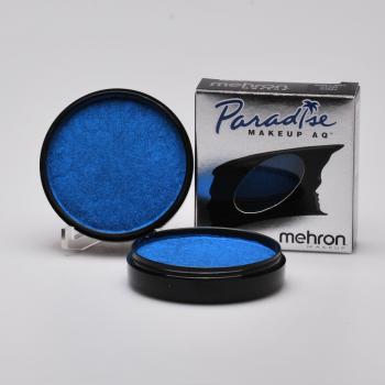 MEHRON cake barva na obličej a tělo modr&aacute; metalick&aacute; AZUR BLUE 40g