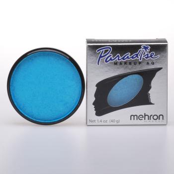 MEHRON cake barva na obličej a tělo světle modr&aacute; metalick&aacute; MODR&Aacute; 40g