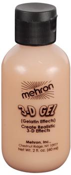 MEHRON 3-D gel - lep&iacute;c&iacute; želatina pro obličej a tělo - 60ml tělov&yacute; odst&iacute;n