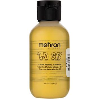 MEHRON 3-D gel - lep&iacute;c&iacute; želatina pro obličej a tělo - 60ml CLEAR odst&iacute;n