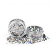 Laser Silver Chunky Glitter mix 8 ml.