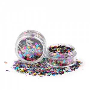 Waste Chunky Glitter mix 8 ml.