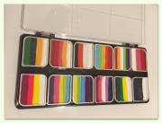 Colorblock paleta 12x10g DUHOVÉ ALL STARS Cameleon barva na tělo a obličej