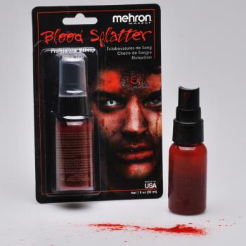 MEHRON uměl&aacute; divadeln&iacute; KREV pro obličej a tělo 30ml - KREVN&Iacute; STŘ&Iacute;KANCE sprej